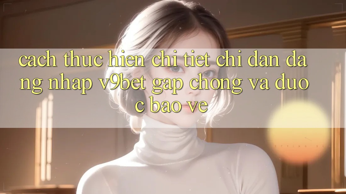 Cách thực hiện Chi Tiết Chỉ dẫn Đăng Nhập V9bet Gấp Chóng và Được bảo vệ