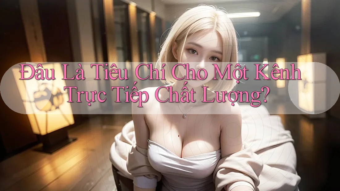 Đâu Là Tiêu Chí Cho Một Kênh Trực Tiếp Chất Lượng?